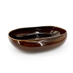 Russel Wright Steubenville American Modern Lg Vegetable Salad Bowl Black Chutney